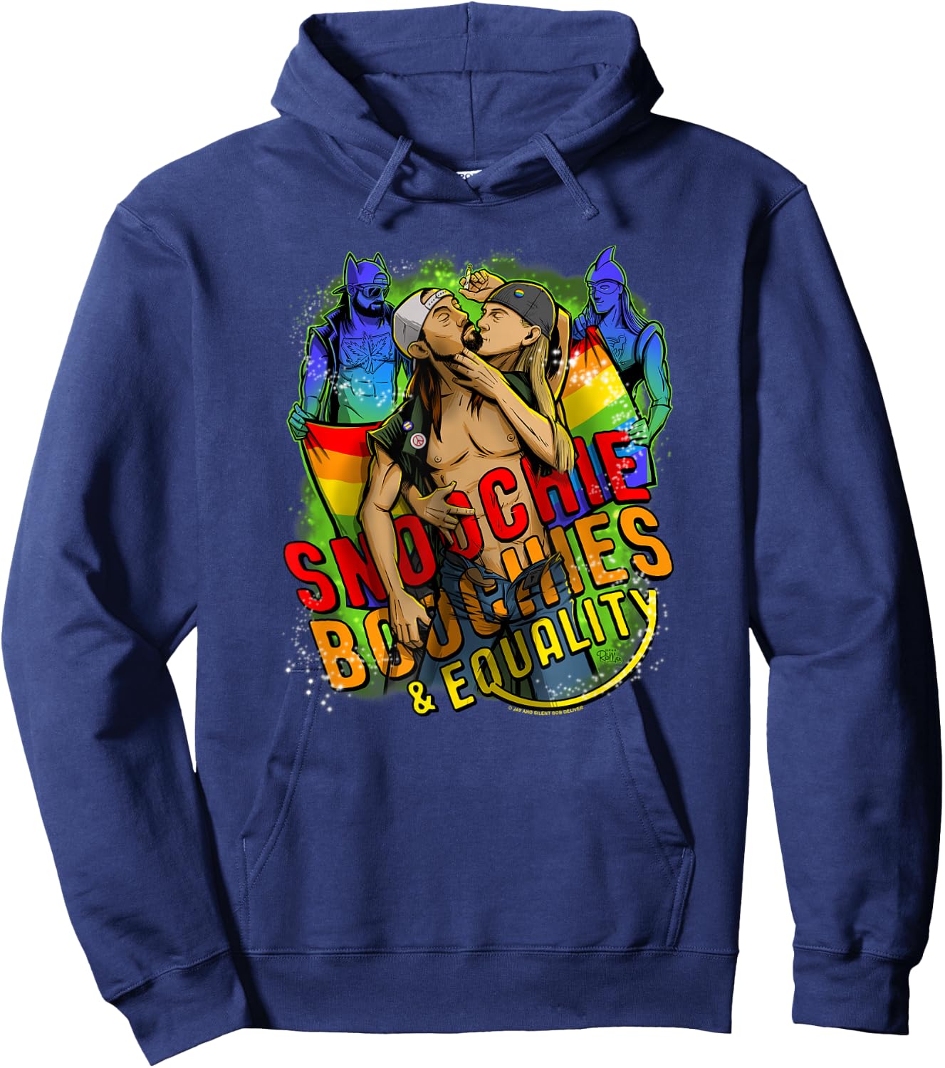 Jay and Silent Bob Pride Snoochie Boochies & Equality Hoodie - Hoodie | Navy