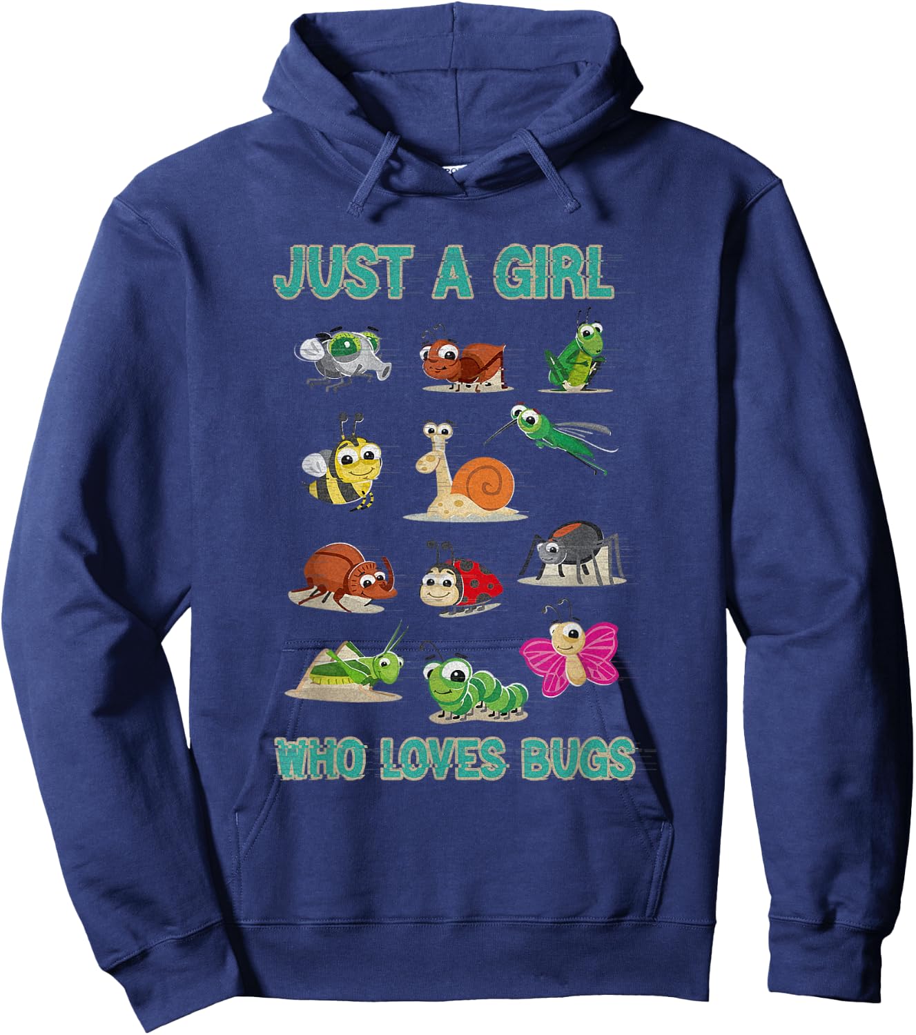 Just A Girl Who Loves Bugs For Insect Lover Designs Hoodie - Hoodie | Navy