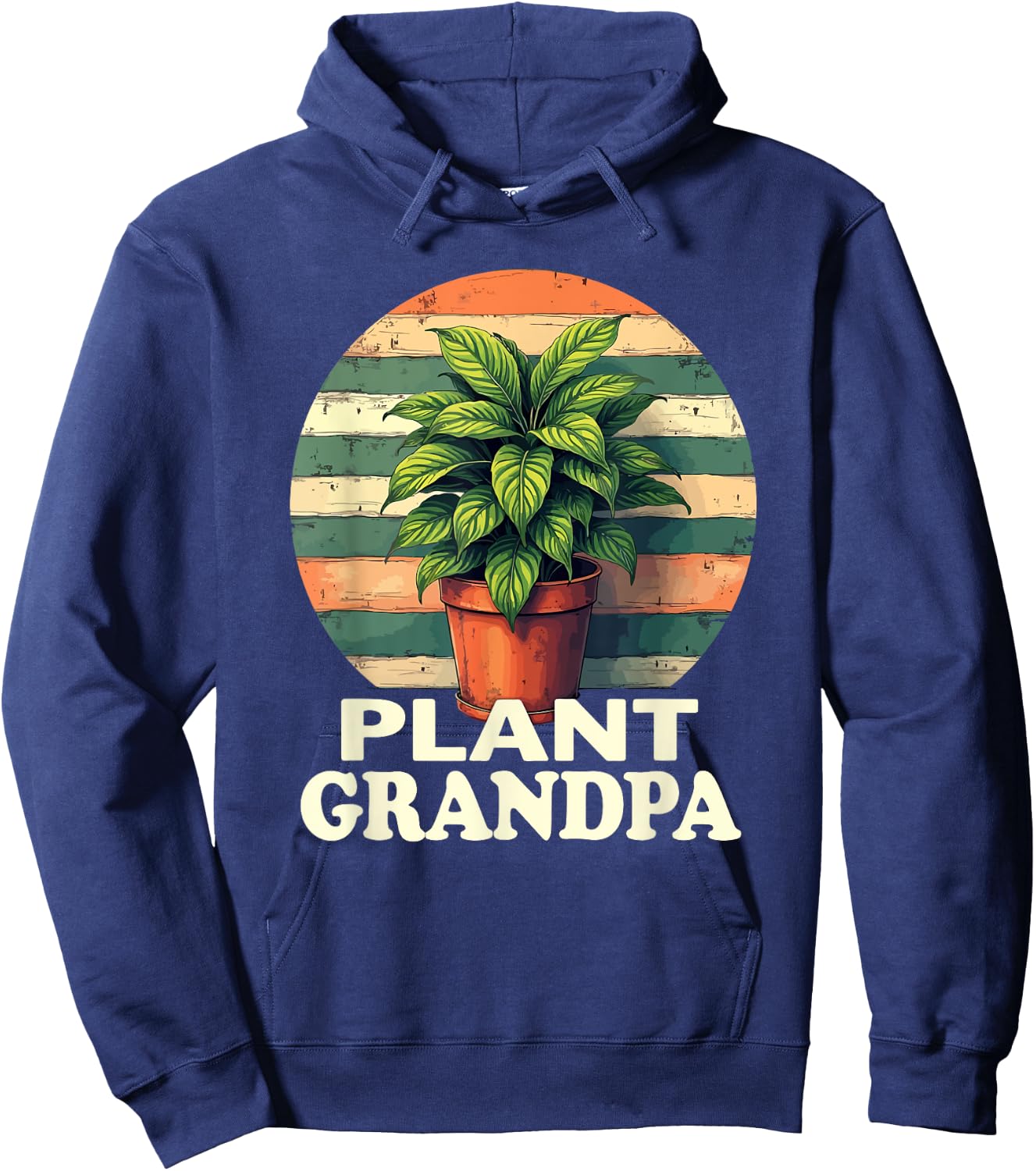 Plant Grandpa Nature Botanical Gardener Plant Gardening Hoodie - Hoodie | Navy