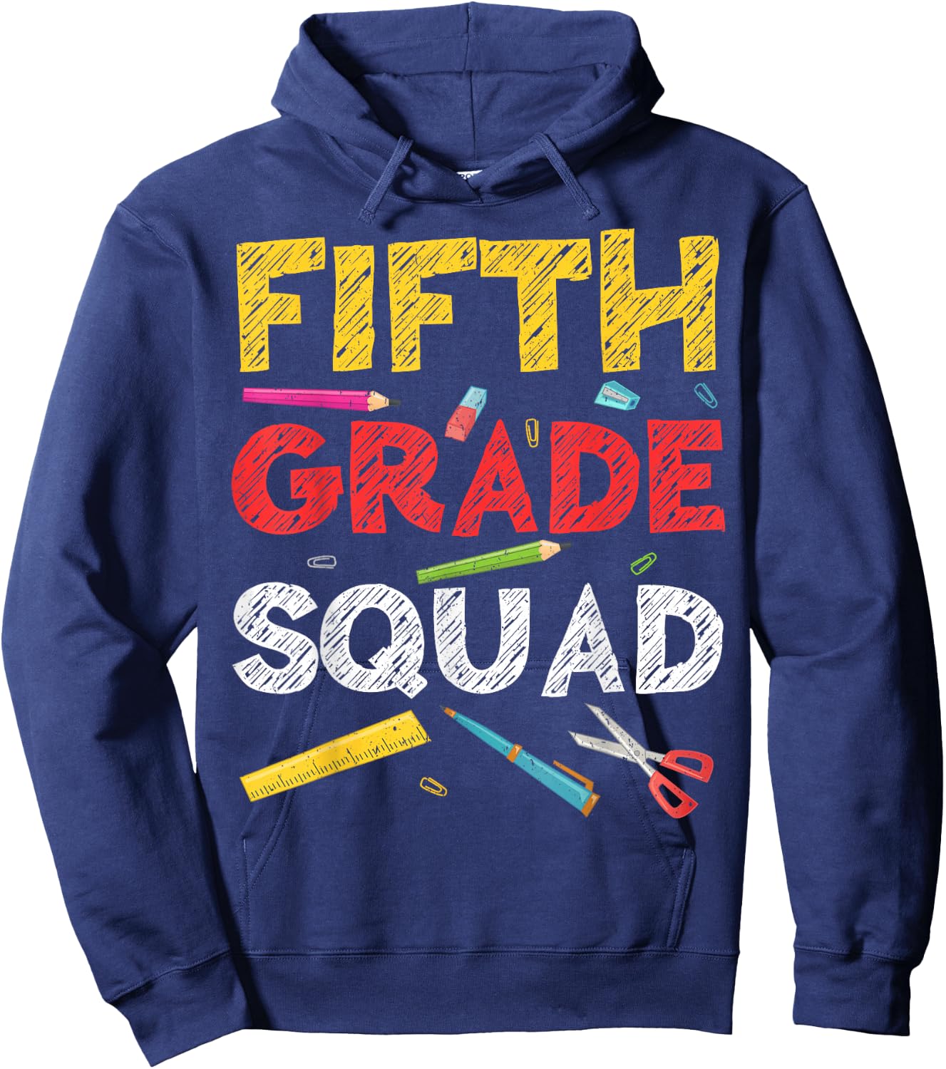 Fifth Grade Squad Shirt 5th Grade Boy Girl Student Teacher Hoodie - Hoodie | Navy