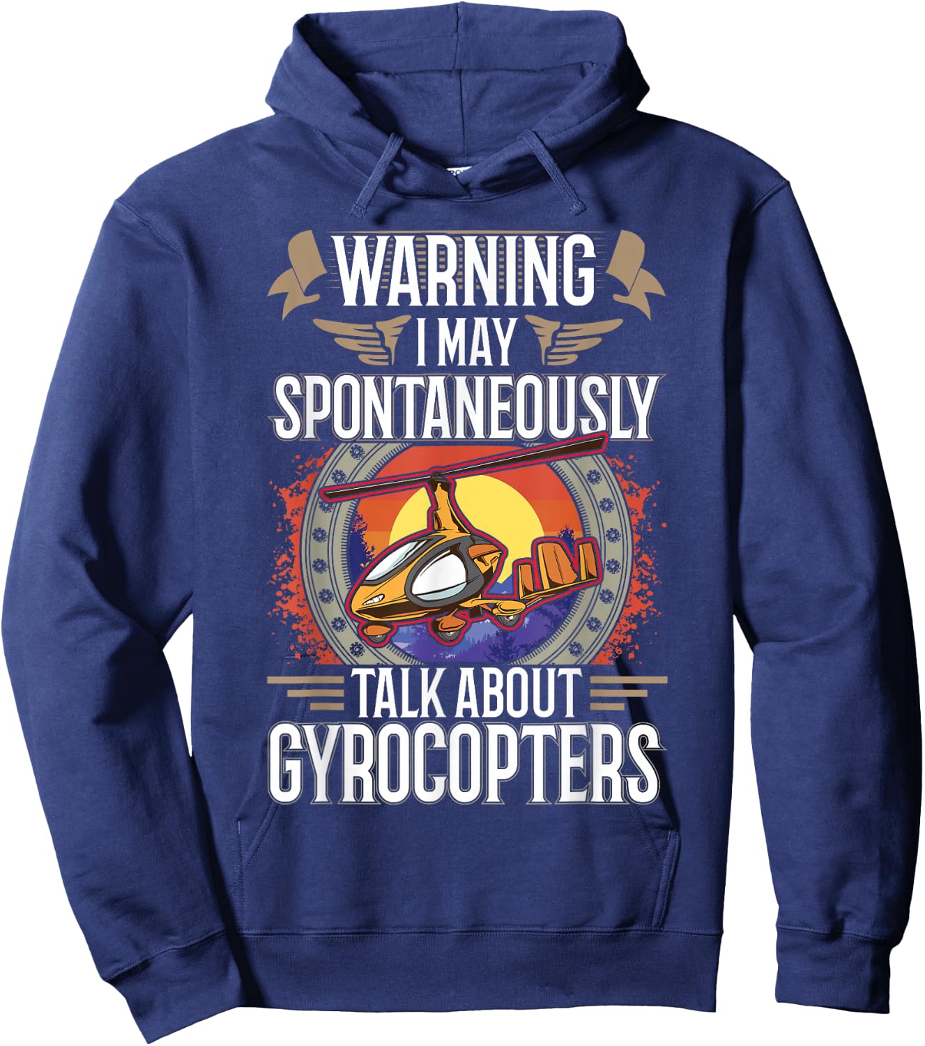 Gyrocopter Autogyro Gyrocopter Hoodie - Hoodie | Navy