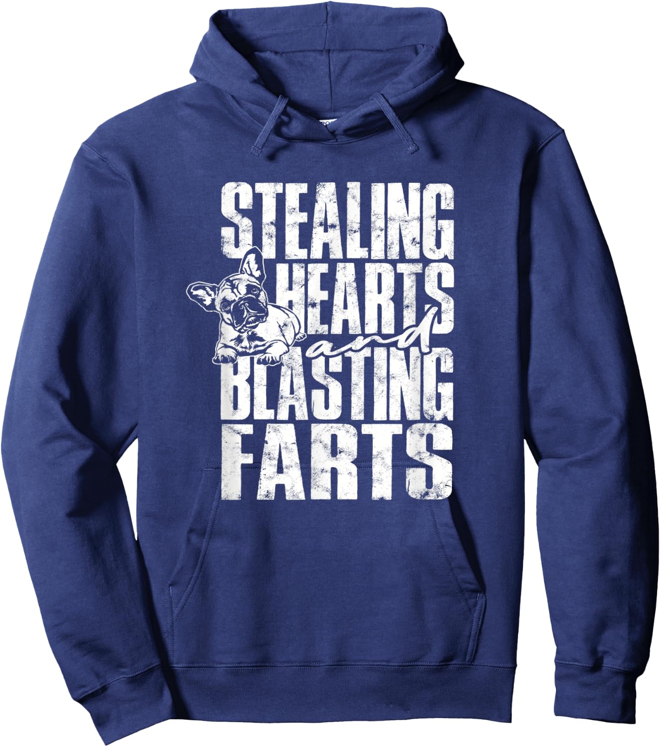Stealing hearts and blasting farts - cute dog Men Women Hoodie - Hoodie | Navy