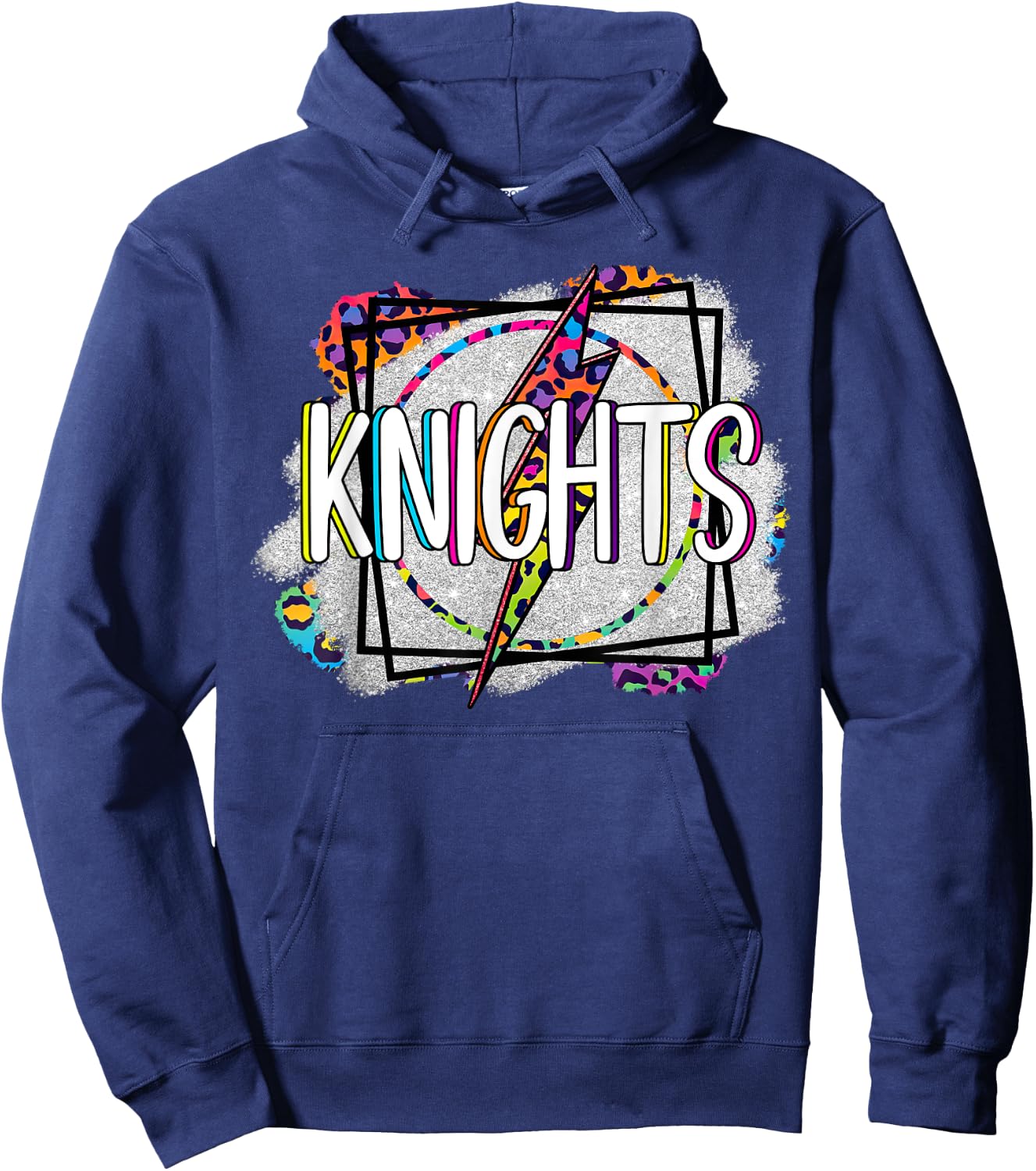 Knights School Sports Fan Team Spirit Women Kids Hoodie - Hoodie | Navy
