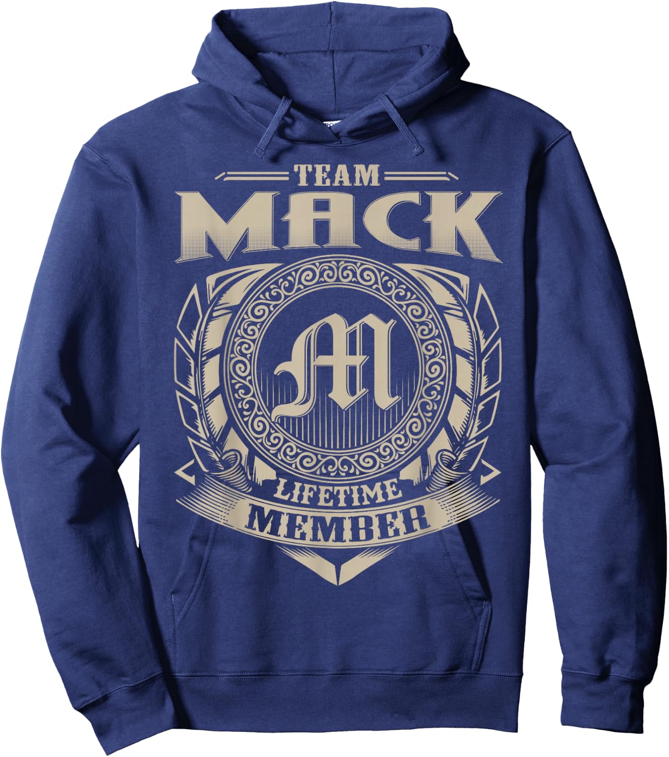 Team MACK Lifetime Member Vintage MACK Family Hoodie - Hoodie | Navy