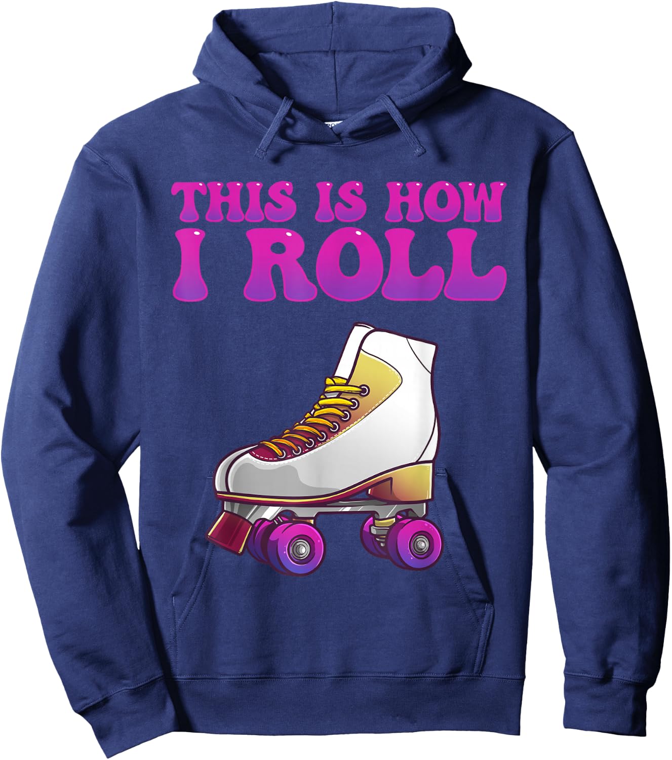 Cool Roller Skating Women Girls Roller Skate Lovers Hoodie - Hoodie | Navy