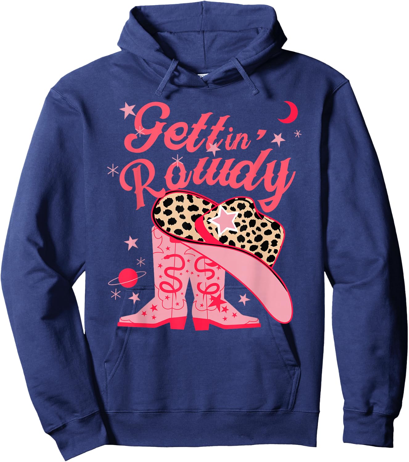 Getting Rowdy Getting Hitched Nashville Bachelorette Party Hoodie - Hoodie | Navy