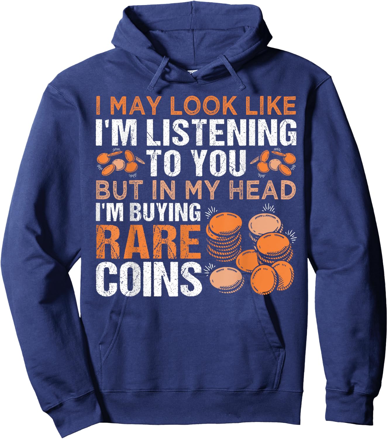 Numismatics Coin Collector Coin Collecting Hoodie - Hoodie | Navy