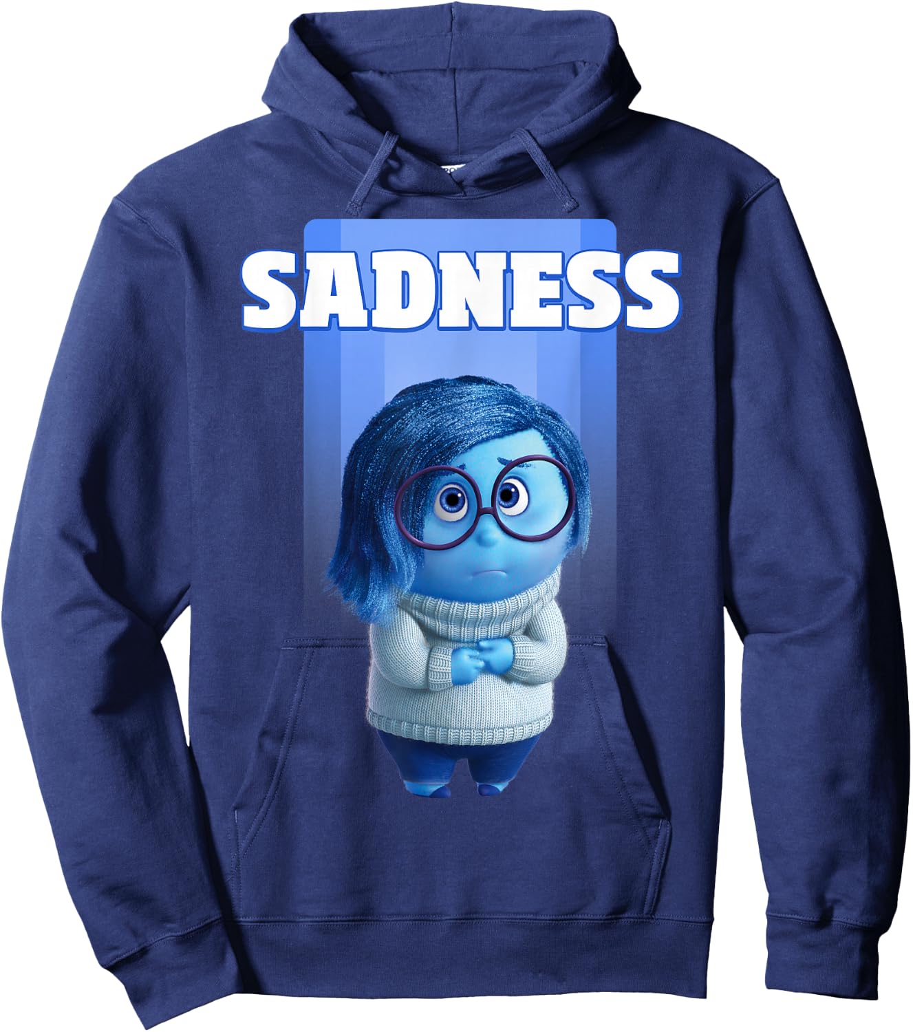 Disney Pixar Inside Out Sadness Portrait Hoodie - Hoodie | Navy