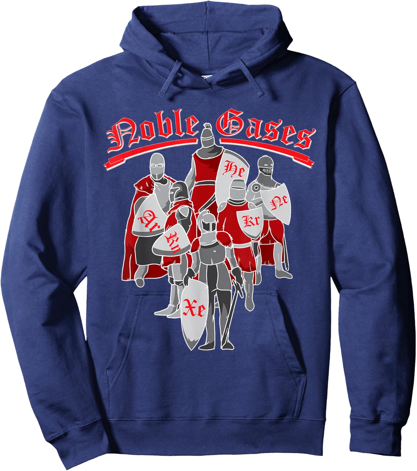 Funny Noble Gases Science Loving Men, Women, Girls and Boys Hoodie - Hoodie | Navy