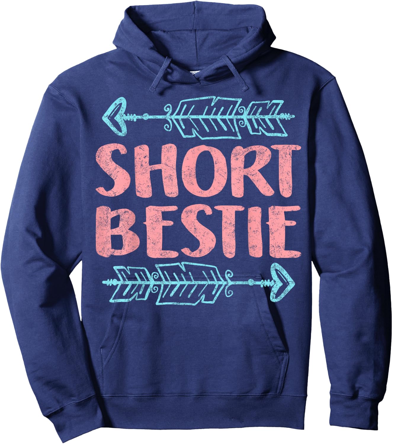 Best Friends Matching Tall Short Bestie Birthday BFF Besties Hoodie - Hoodie | Navy