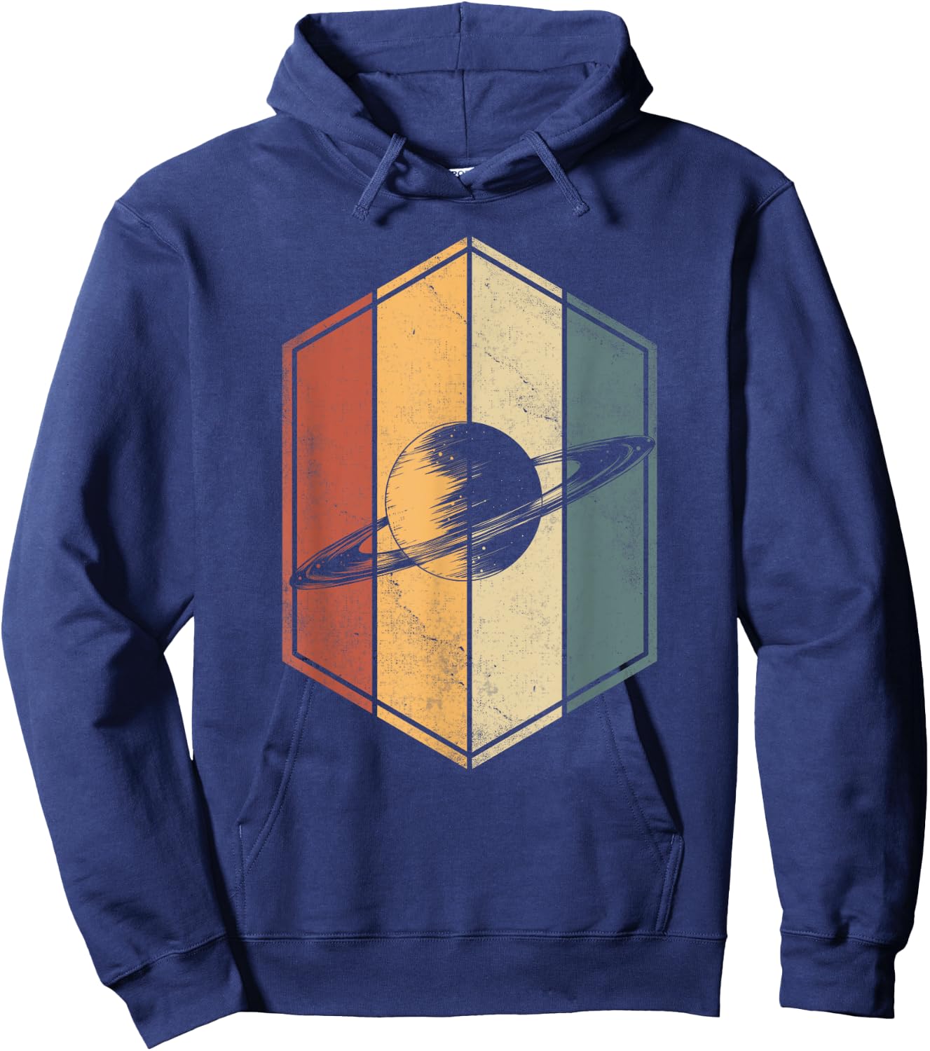 Science Astronomy Gifts Vintage Planet Saturn Solar System Hoodie - Hoodie | Navy