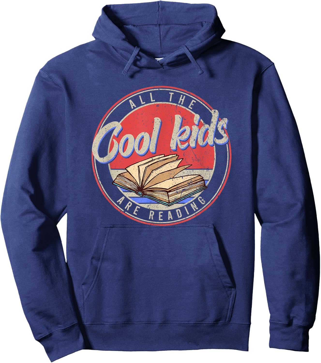 All The Cool Kids Are Reading Book Lovers Hoodie - Hoodie | Navy