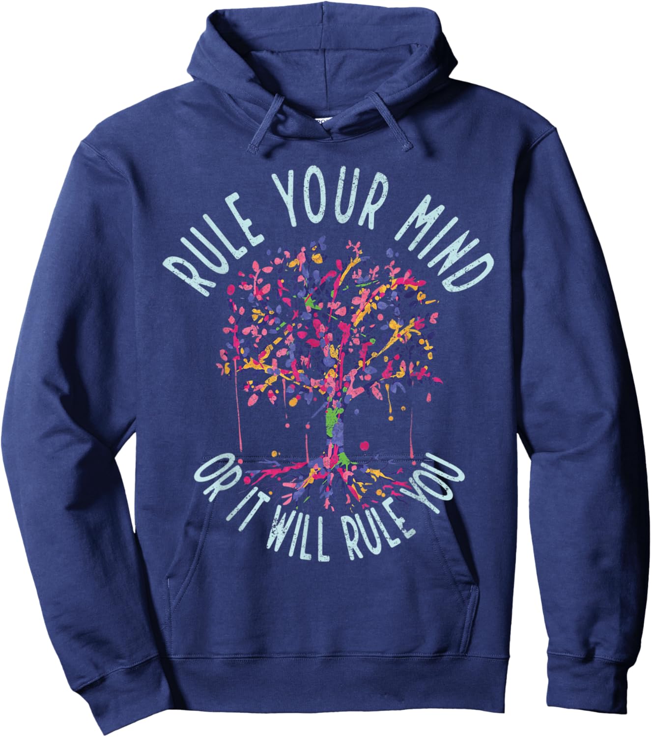 Tree Of Life Spiritual Quote Yoga Workout Hoodie - Hoodie | Navy