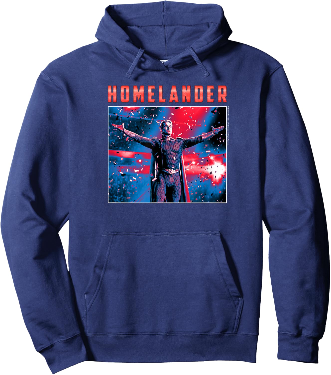 The Boys Season 4 Homelander Political Campaign Stage Hoodie - Hoodie | Navy
