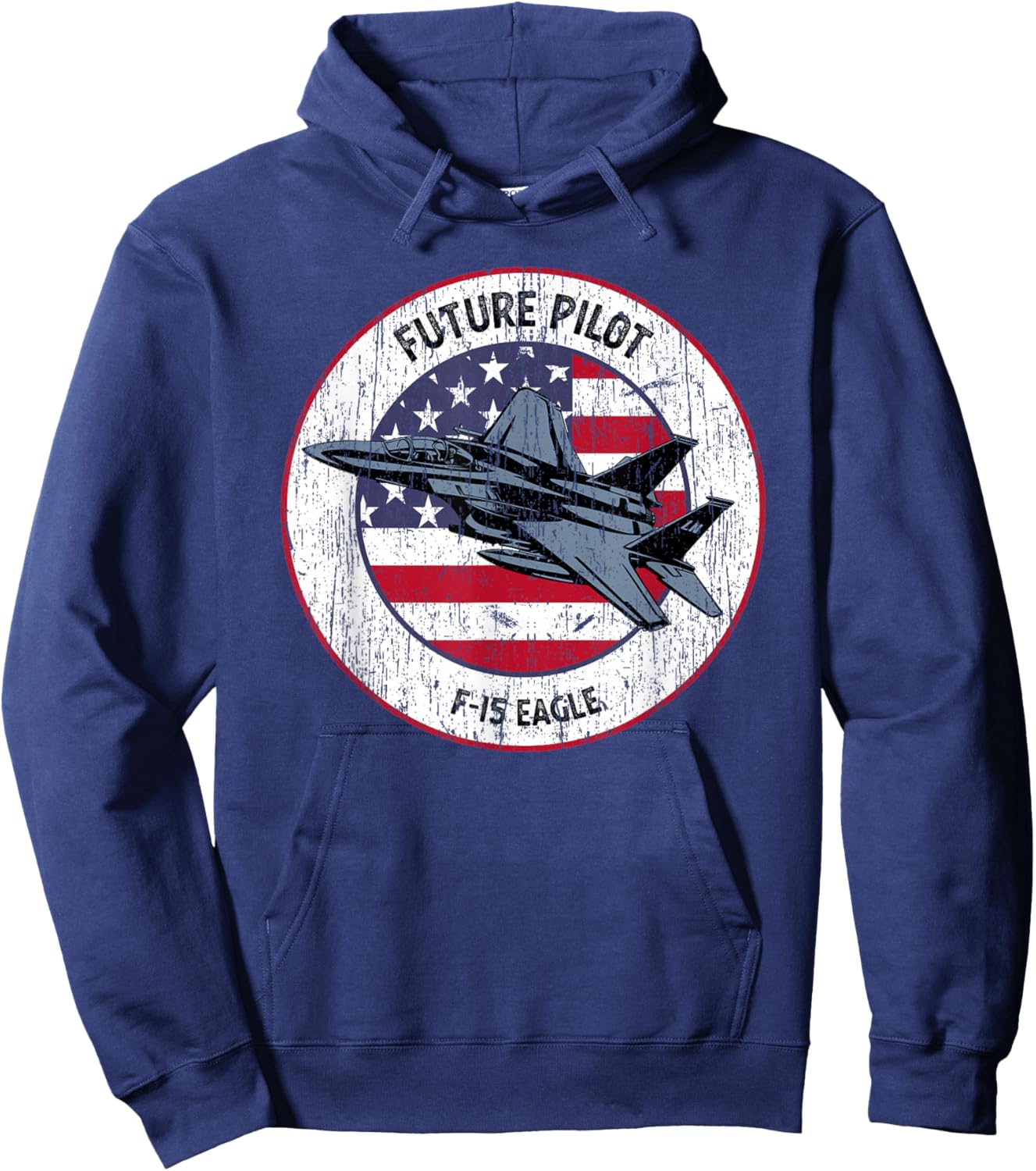 Future Pilot Fighter Jet Aircraft Airplane F-15 Eagle Hoodie - Hoodie | Navy