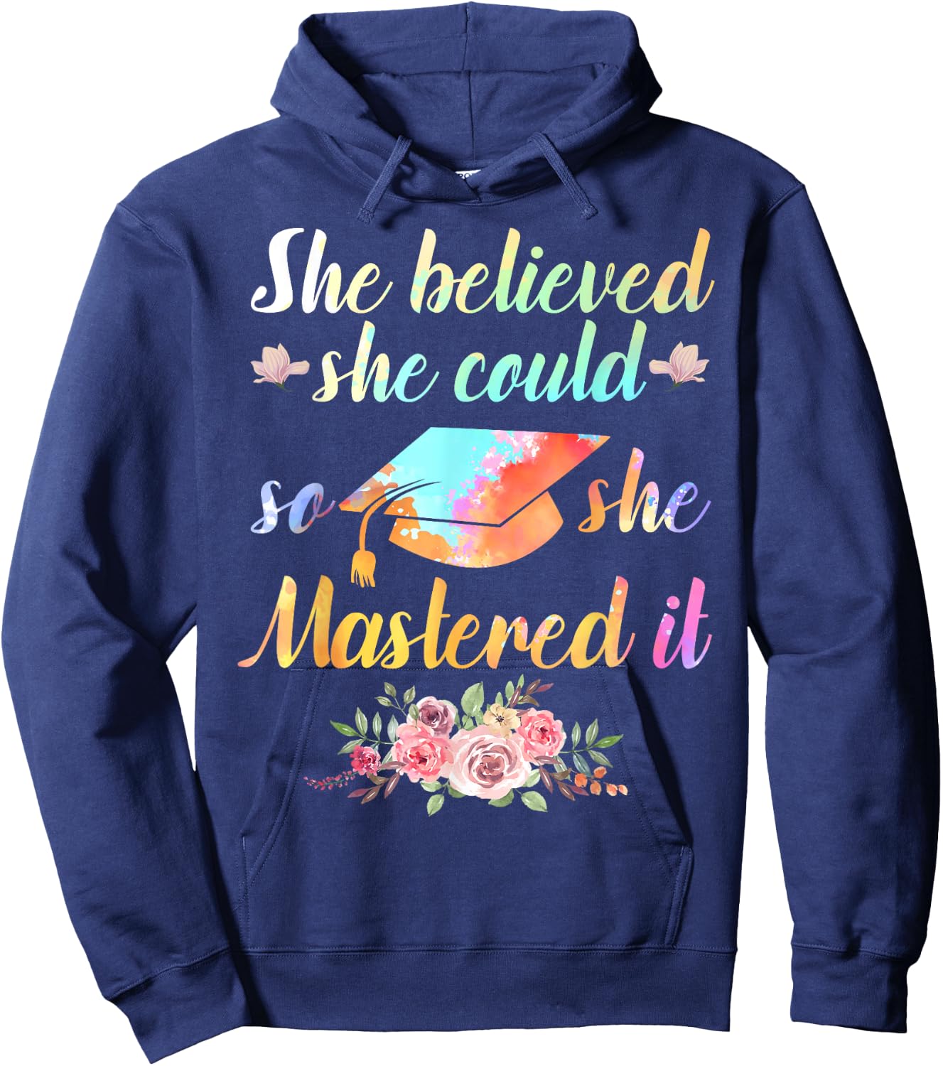 Cool Master Degree Art Women Academic Degree Diploma Small Hoodie - Hoodie | Navy