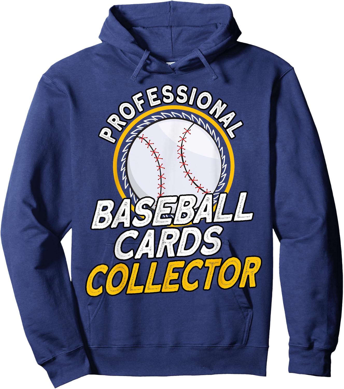 Professional Baseball Cards Collector Baseball Memorabilia Hoodie - Hoodie | Navy