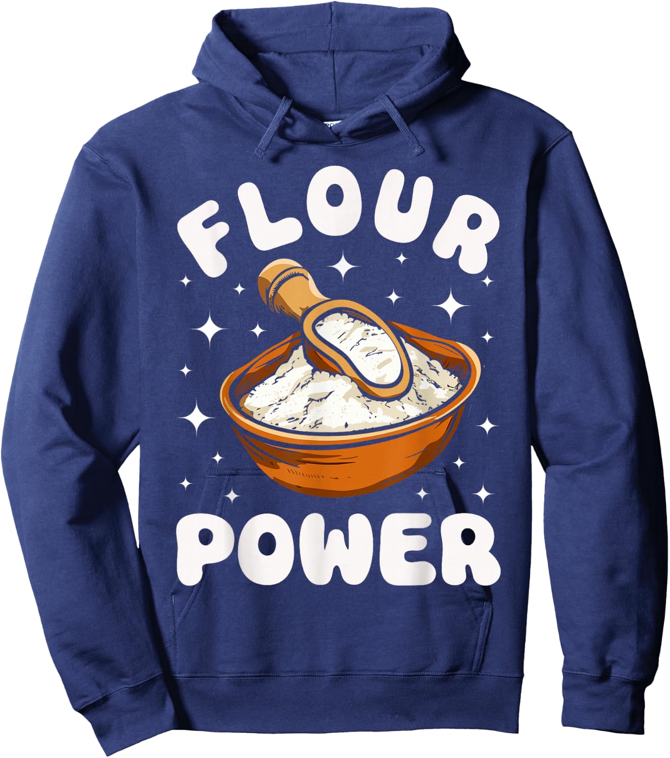 Bake Baking Pun Flour Power Hoodie - Hoodie | Navy