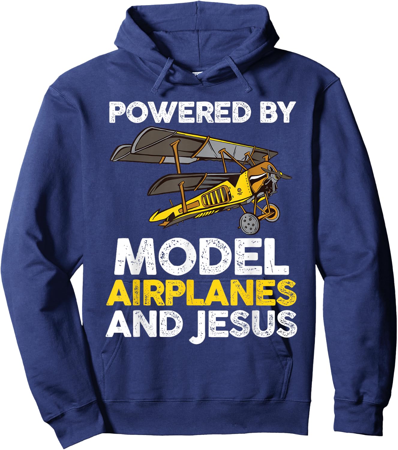 Aircraft Jesus Aviation Model Airplane RC Plane Pilot Hoodie - Hoodie | Navy