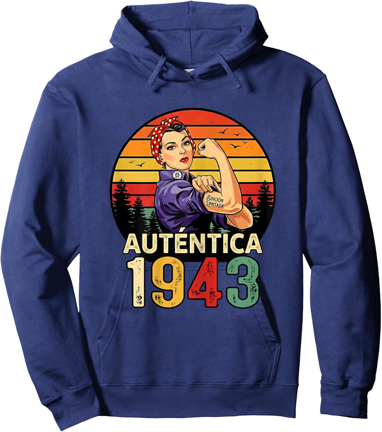 Authentic 1943 Birthday Limited Edition Spanish Hoodie - Hoodie | Navy