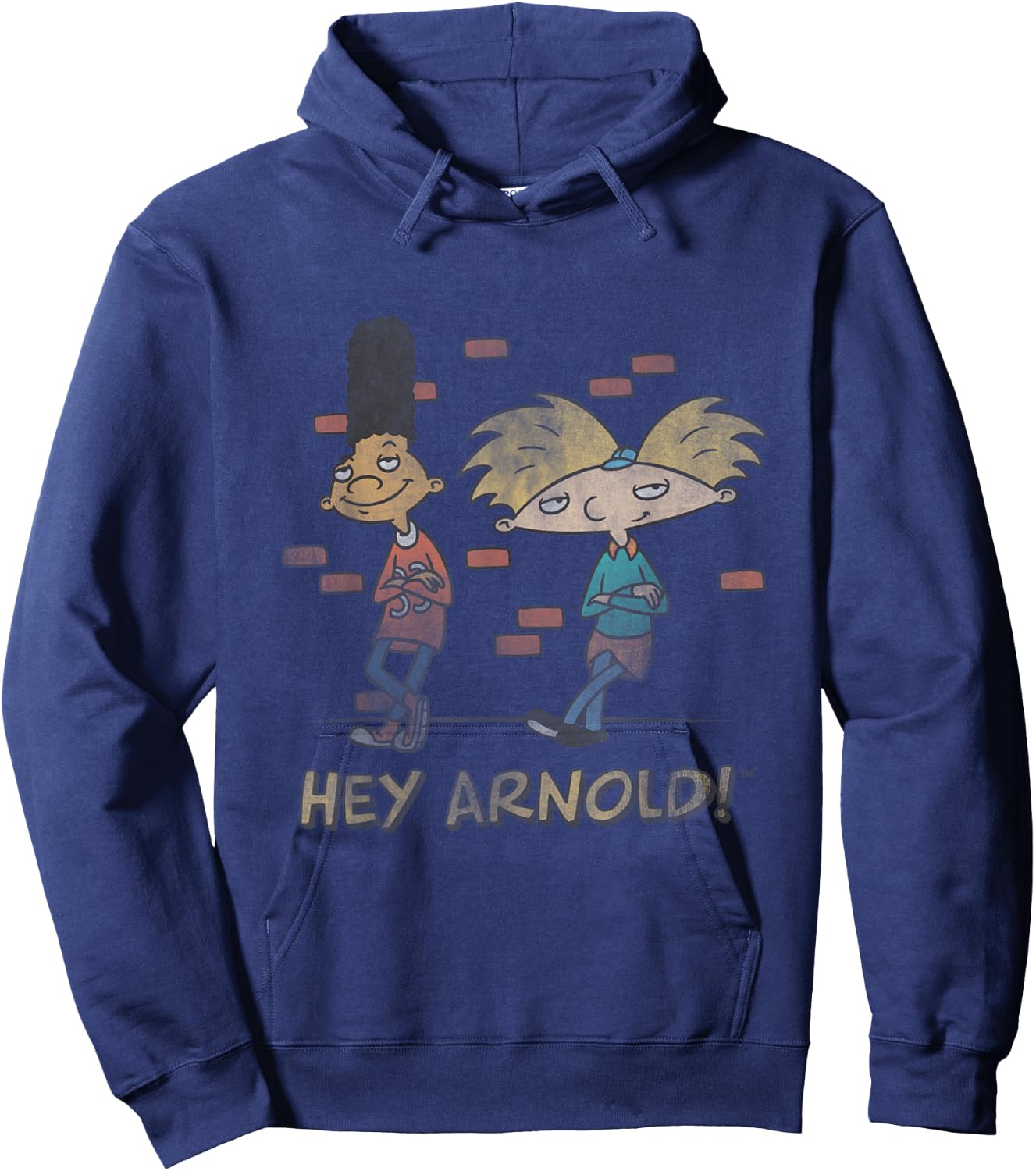 Nickelodeon Hey Arnold! Gerald and Arnold Hoodie - Hoodie | Navy