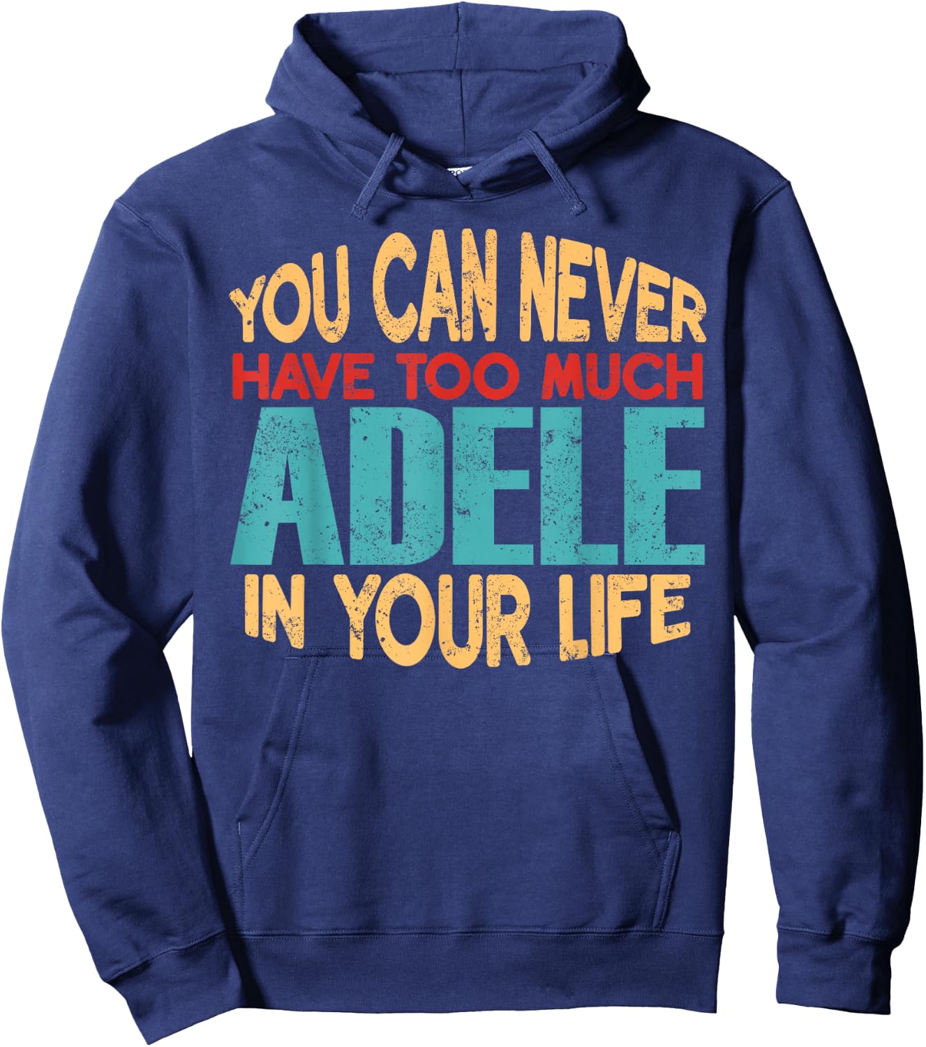 Funny Adele Personalised First Name Joke Item Hoodie - Hoodie | Navy
