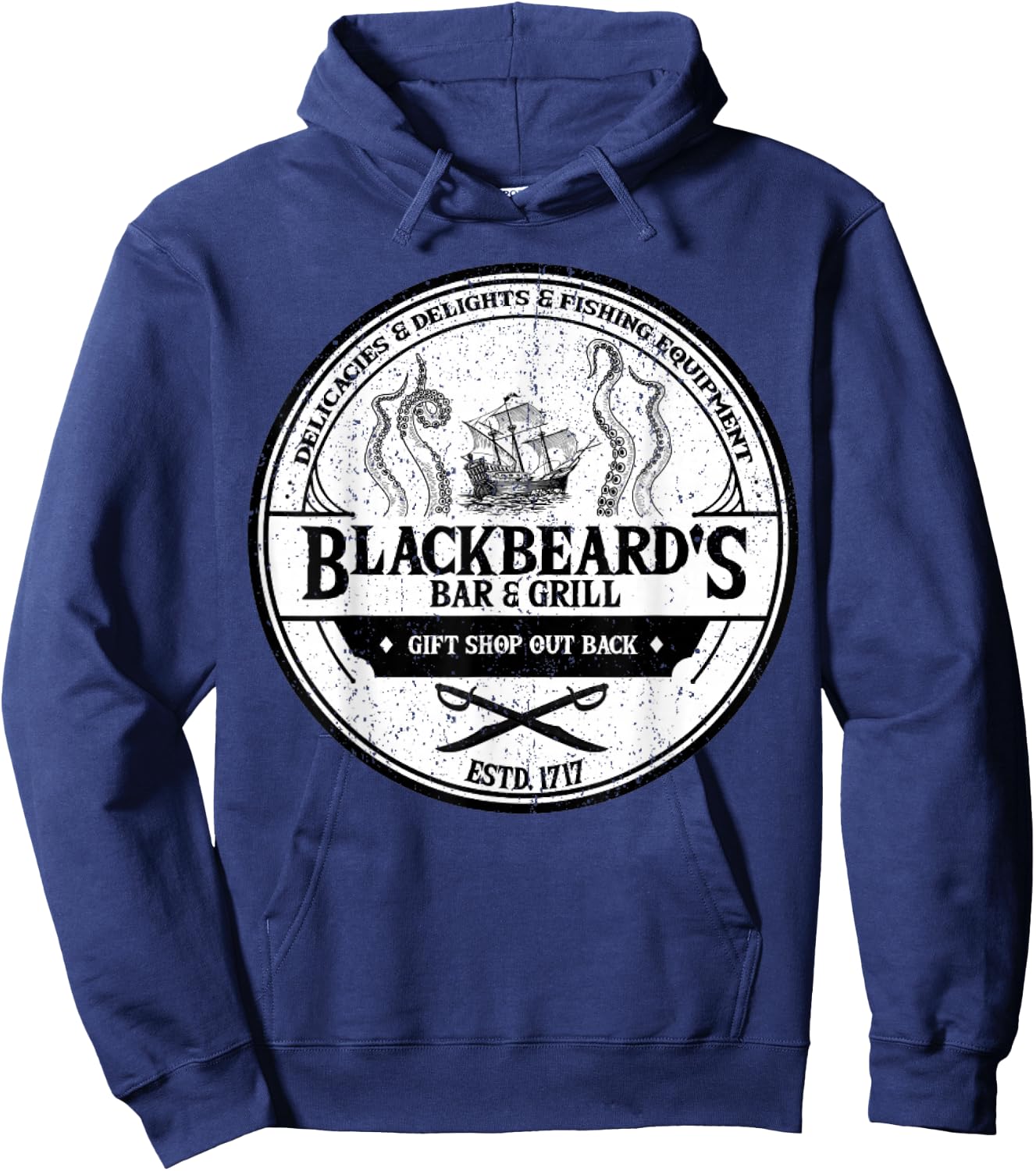 Blackbeard's Bar and Grill Hoodie - Hoodie | Navy
