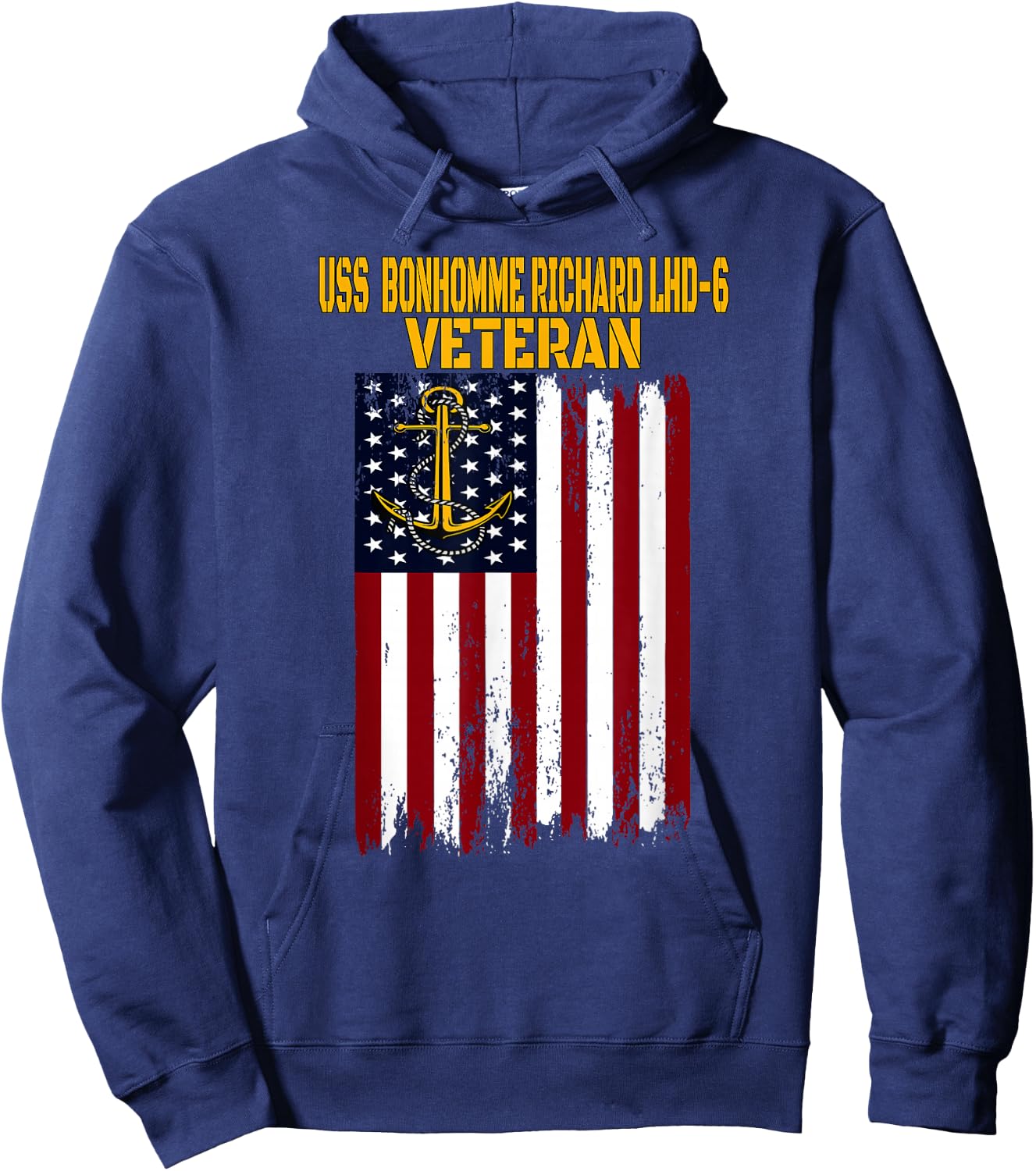 USS Bonhomme Richard LHD-6 Amphibious Assault Ship Veteran Hoodie - Hoodie | Navy
