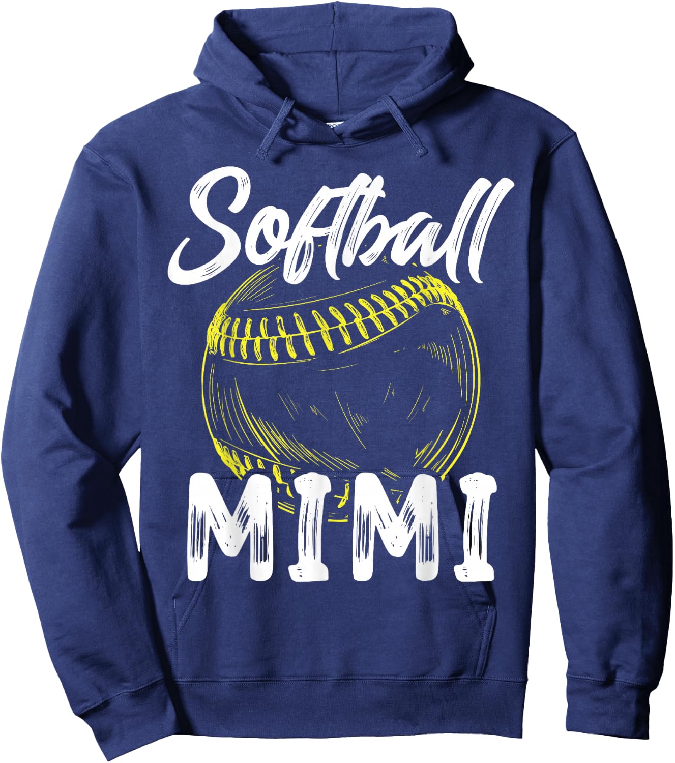 Softball Mimi Family Matching Players Mothers Day Hoodie - Hoodie | Navy