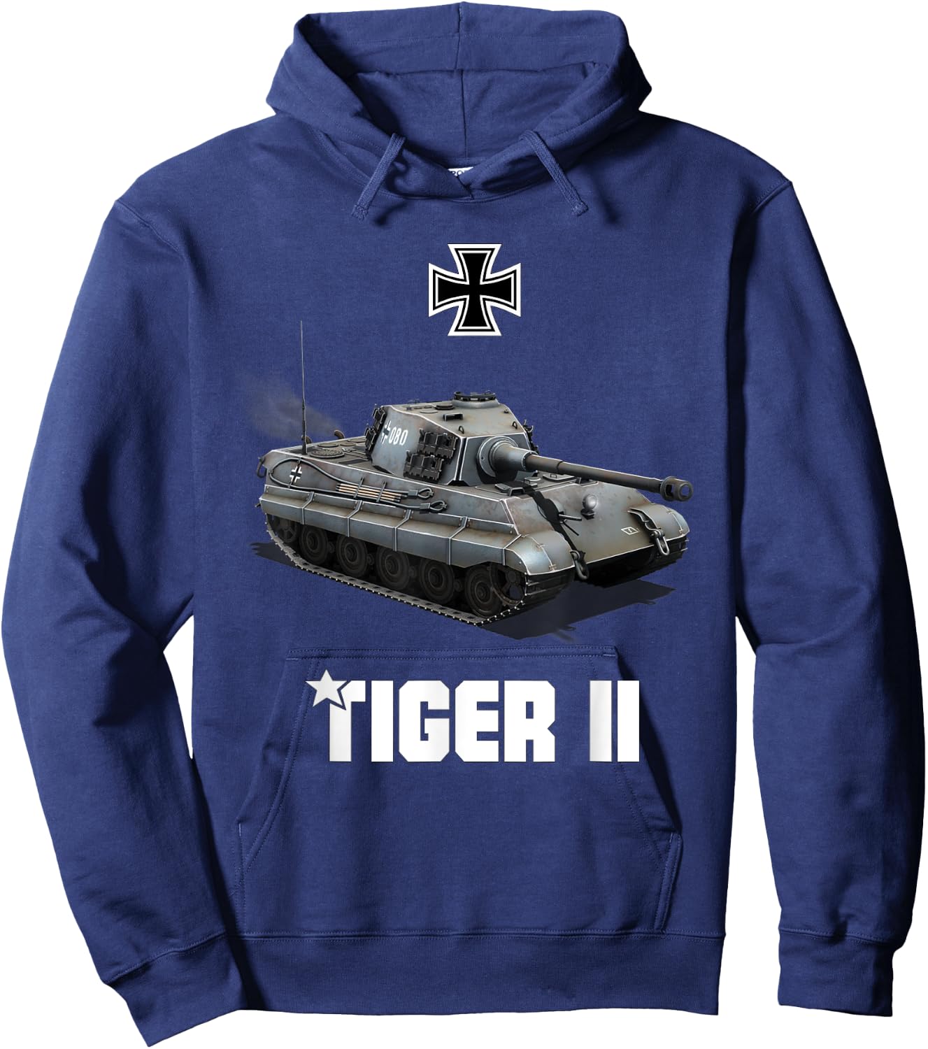 Tiger II Panzer VI German Heavy Tank WW2 King Tiger Military Hoodie - Hoodie | Navy