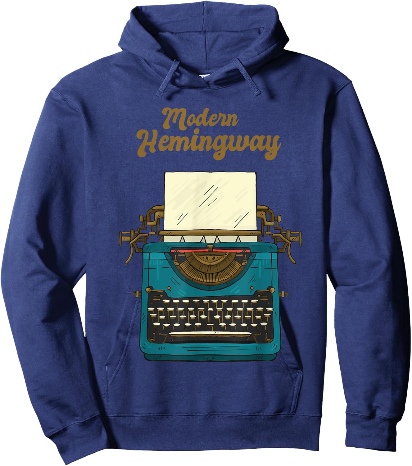Modern Hemingway Hoodie - Hoodie | Navy