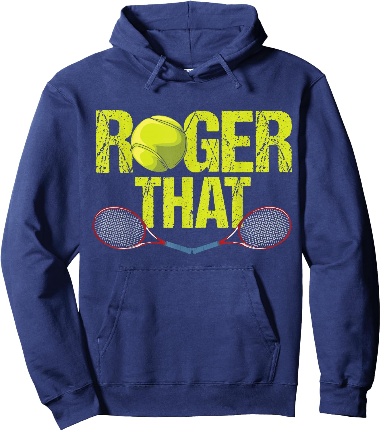 Roger That - Funny Retro Tennis Design - Vintage Tennis Hoodie - Hoodie | Navy