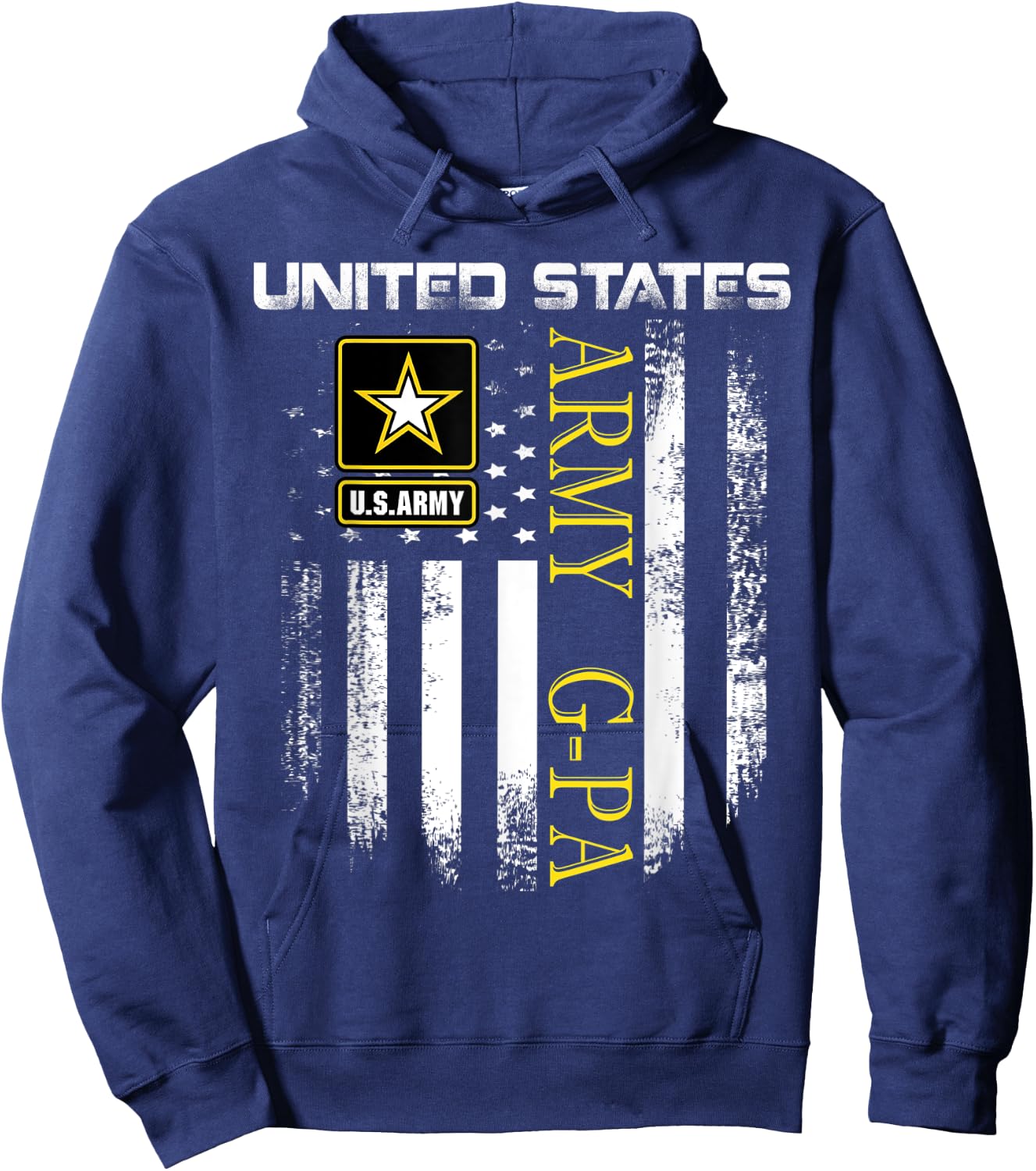 Vintage United States Army G-Pa With American Flag Gift Kids Men Hoodie - Hoodie | Navy