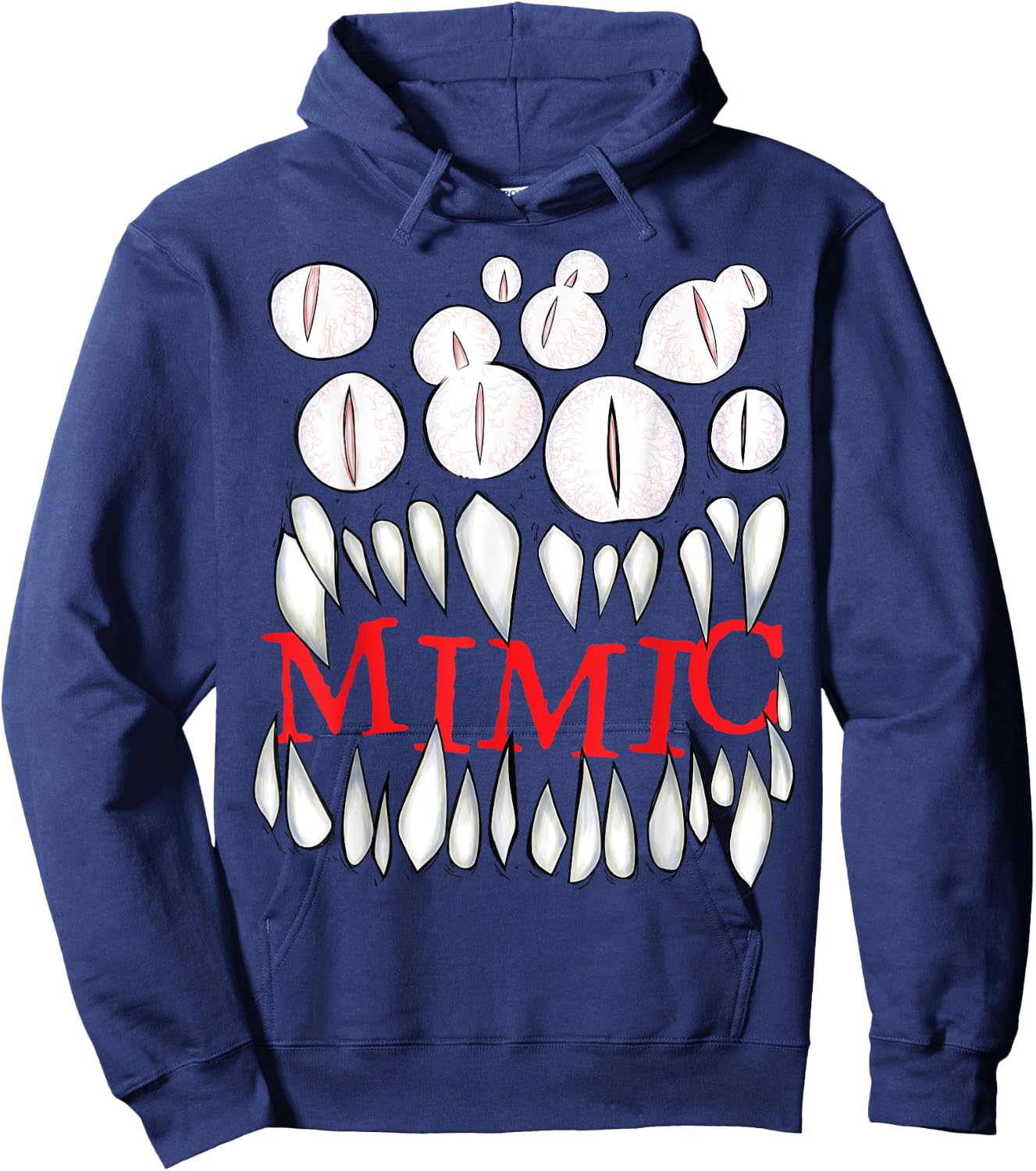 Mimic Tabletop Roleplaying Game Monster RPG Not a Mimic Hoodie - Hoodie | Navy