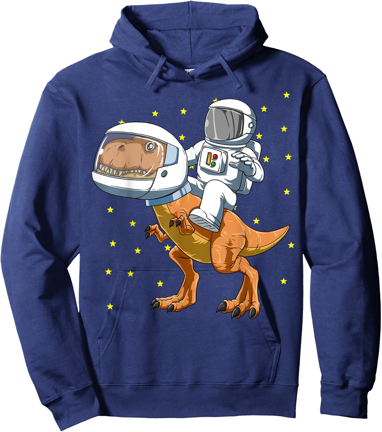 Astronaut Riding Dinosaur Astronaut Dinosaur Space Lovers Hoodie - Hoodie | Navy
