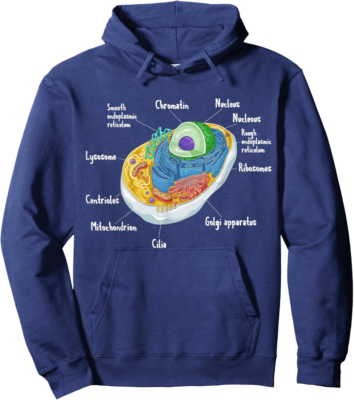 Anatomy Of Cell Biology Biologist Science Student Graduation Hoodie - Hoodie | Navy