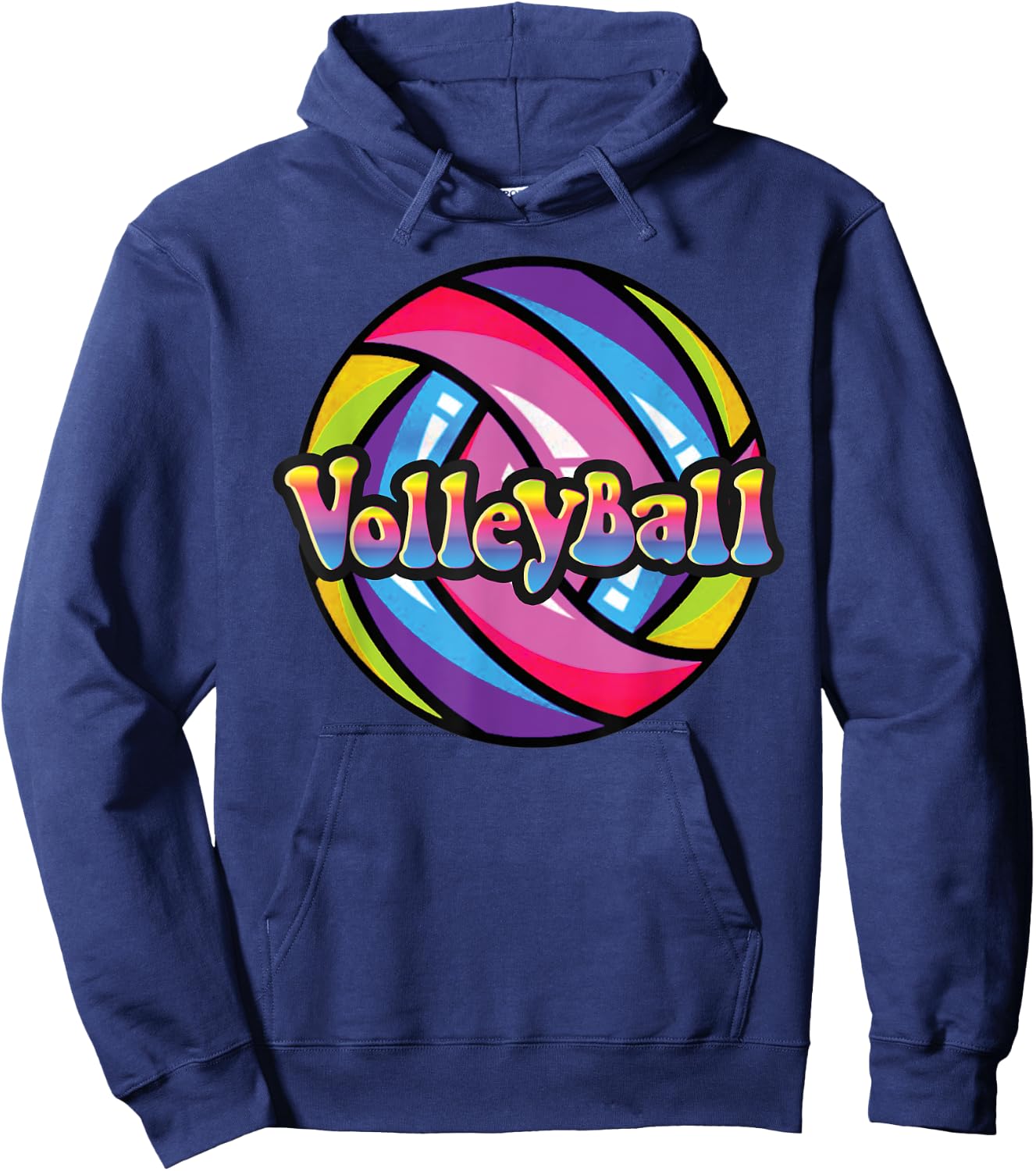 Volleyball Shirts for College Women & Teen Girls Hoodie - Hoodie | Navy