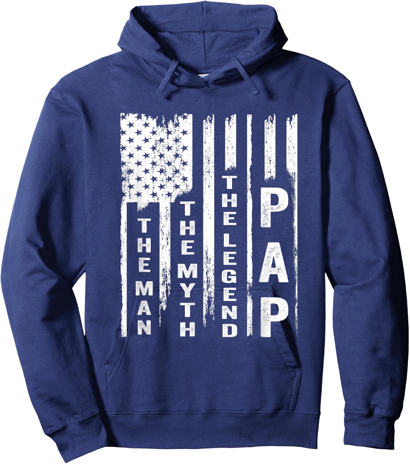 Pap The Man The Myth The Legend Shirt US Flag Hoodie - Hoodie | Navy