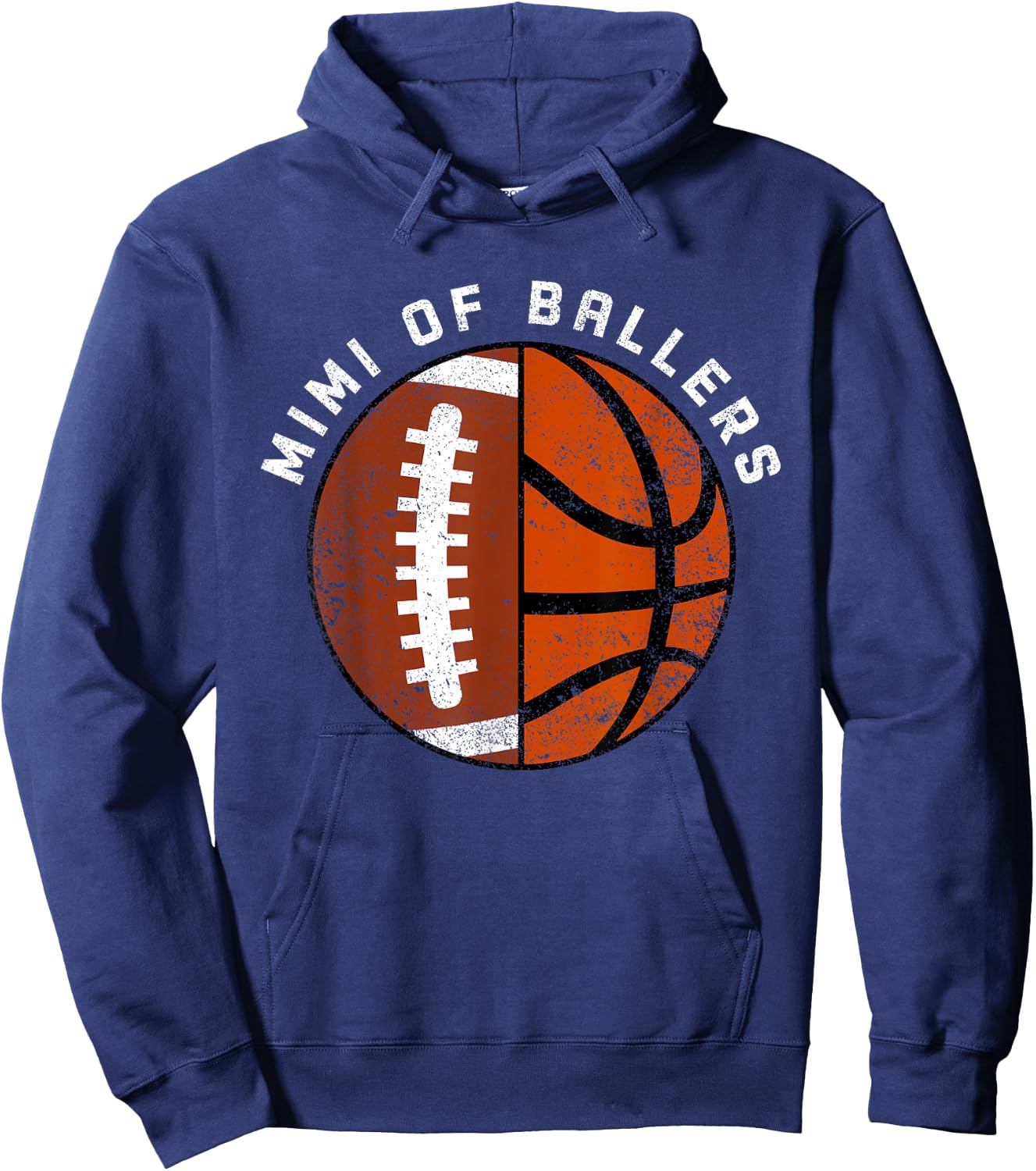 Mimi Of Ballers Funny Football Basketball Mimi Hoodie - Hoodie | Navy