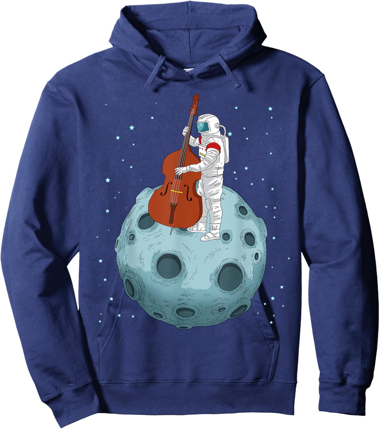 Double Bass Shirt Contrabass Jazz Music Gifts Upright Bass Hoodie - Hoodie | Navy