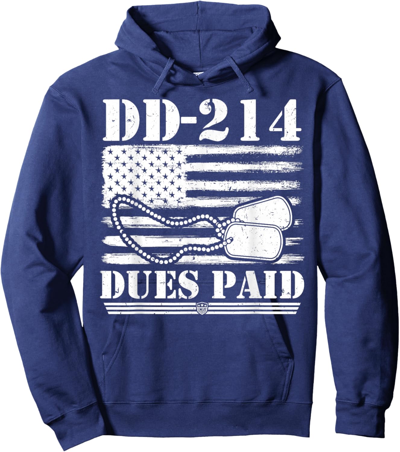 Veteran Dd-214 Dues Paid Hoodie - Hoodie | Navy