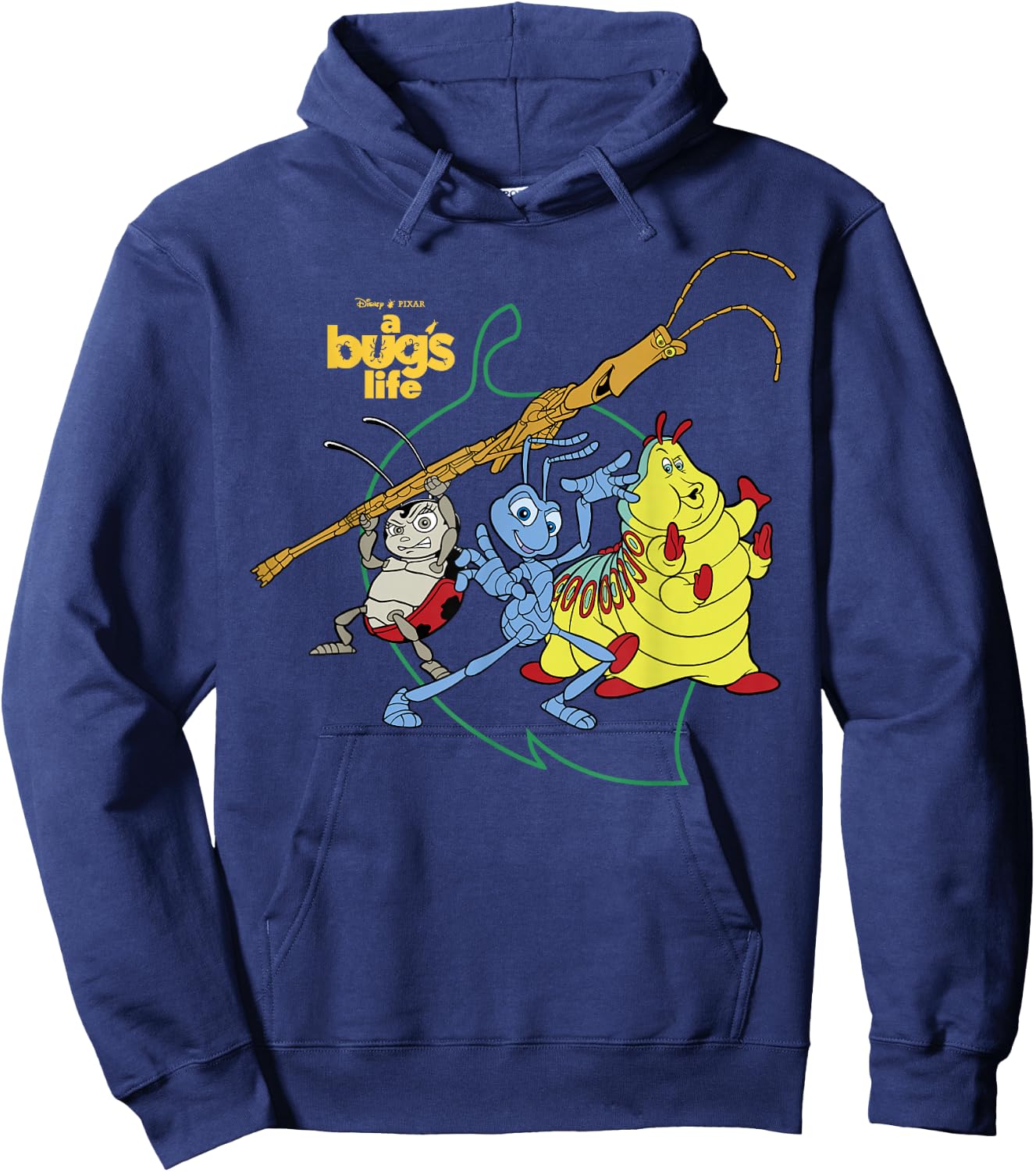 Disney Pixar Bugs Life Group Shot Action Graphic Hoodie - Hoodie | Navy