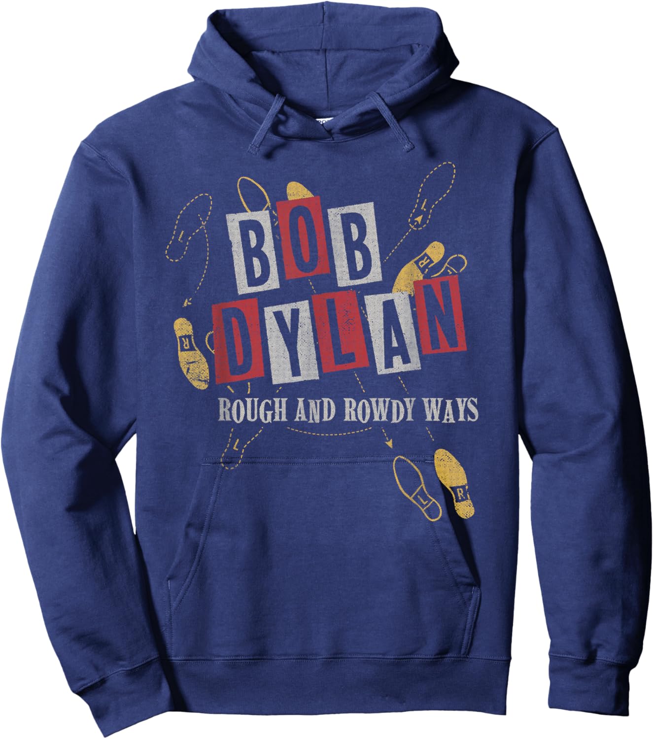 Bob Dylan - L R Hoodie - Hoodie | Navy