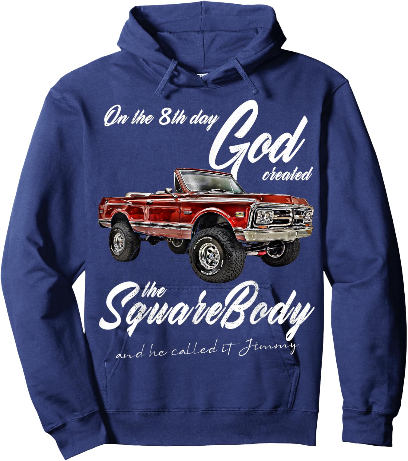 8th God,Jimmy,Squarebody Truck,Suburban,Blazer,Silverado,K5 Hoodie - Hoodie | Navy