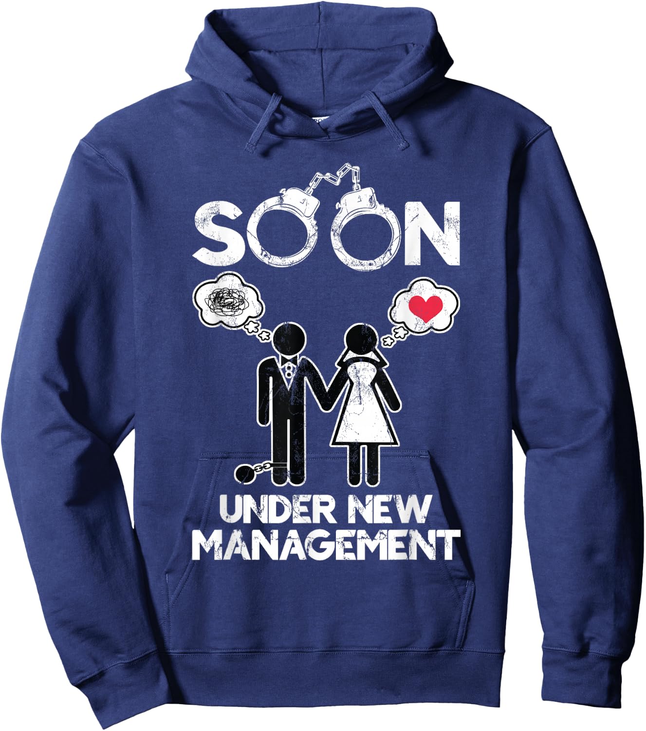 Soon Under New Management Bachelor Groom Bachelor Party Hoodie - Hoodie | Navy