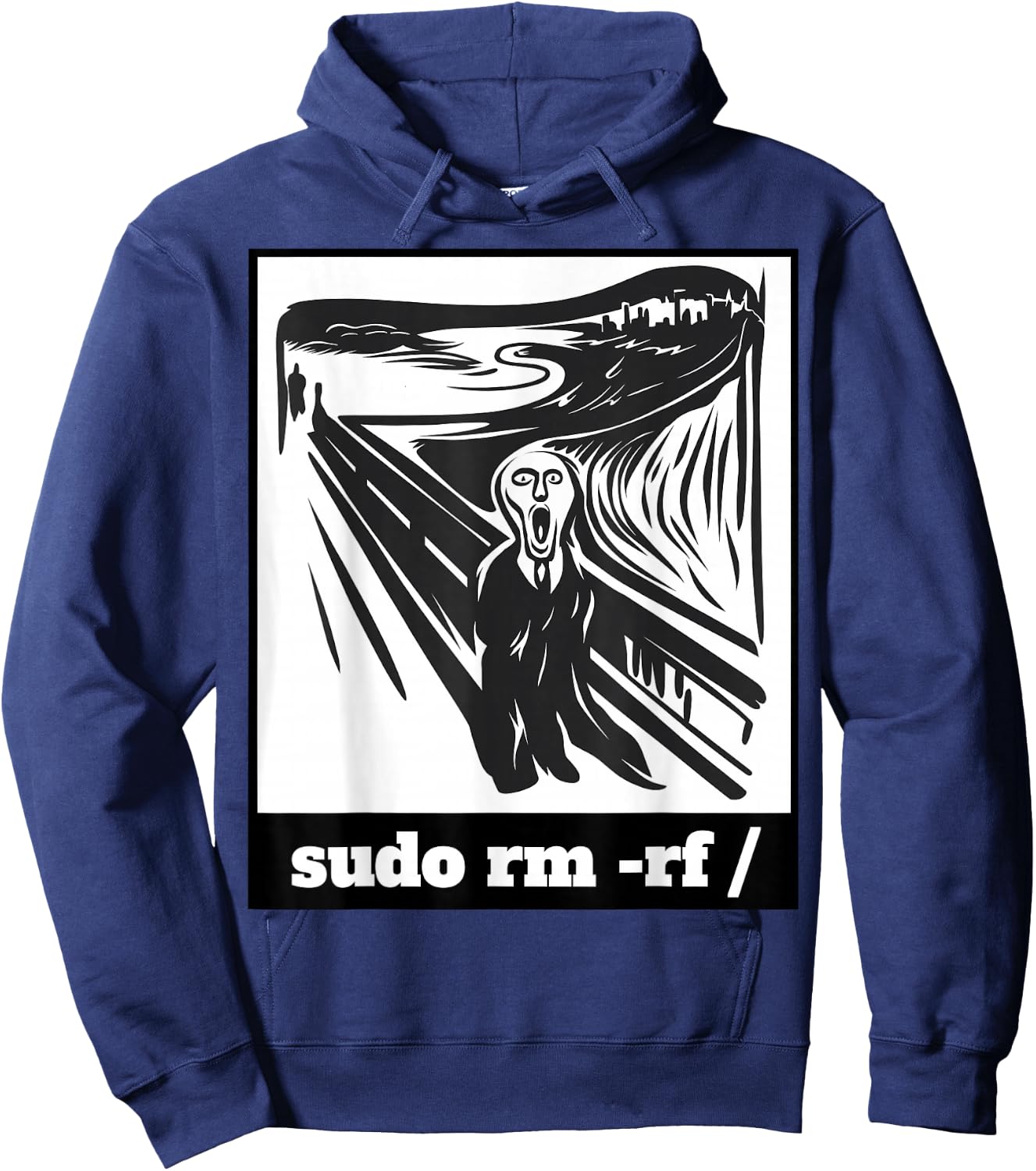 Sudo RM -RF Programmer Sysadmin Developer Joke Coder Linux Hoodie - Hoodie | Navy