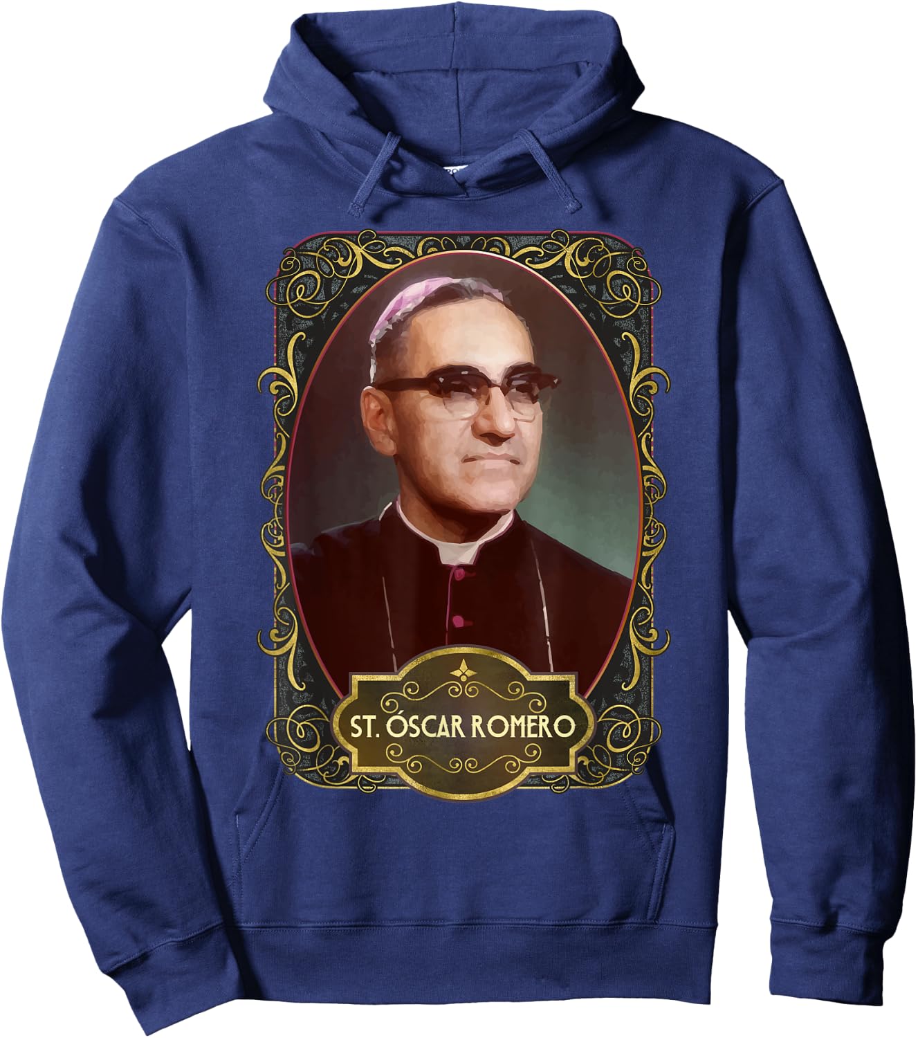 Saint Oscar Romero El Salvador Catholic Saint Monsenor Hoodie - Hoodie | Navy