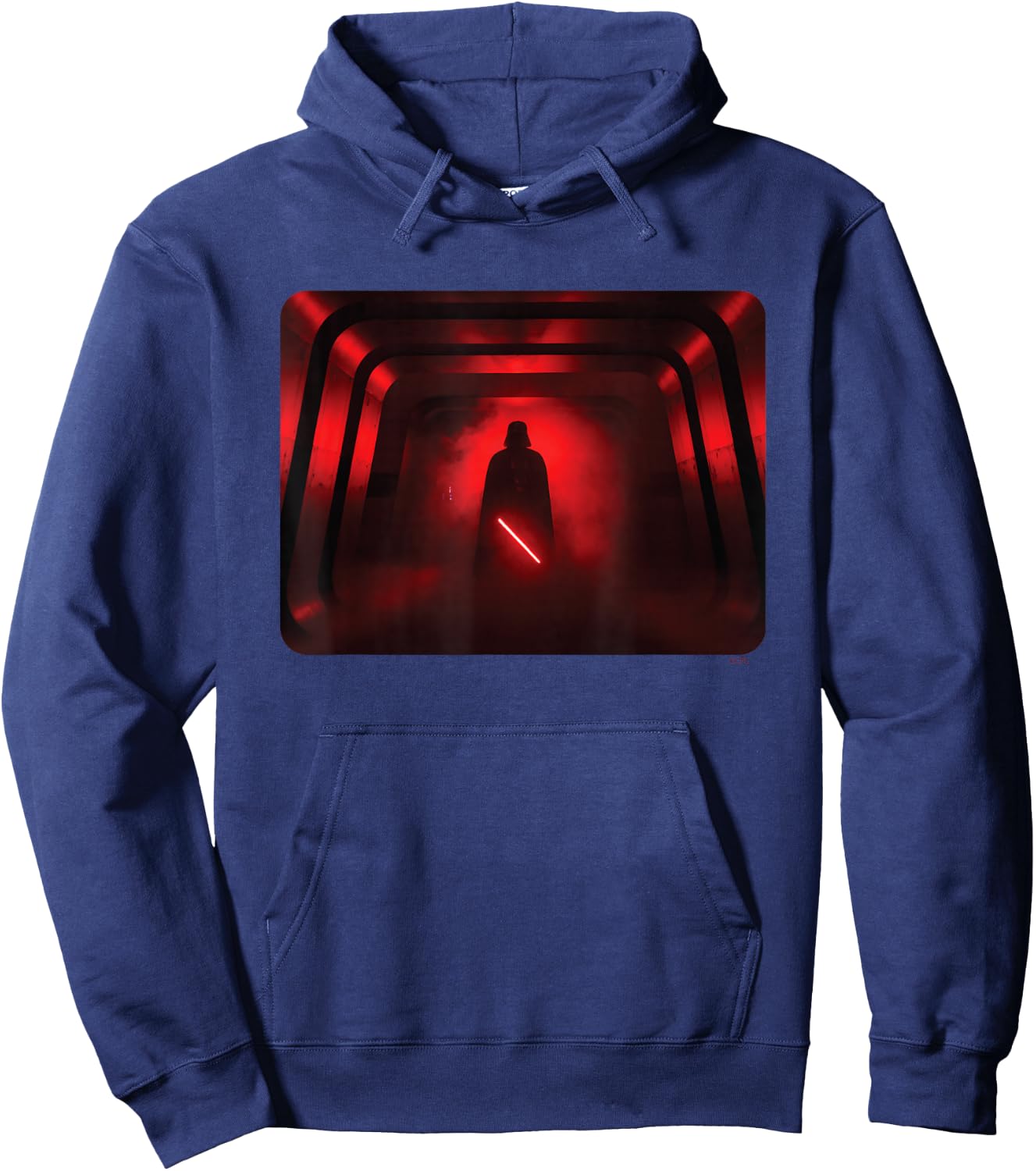 Star Wars Darth Vader Red Lightsaber Shadow Hoodie - Hoodie | Navy