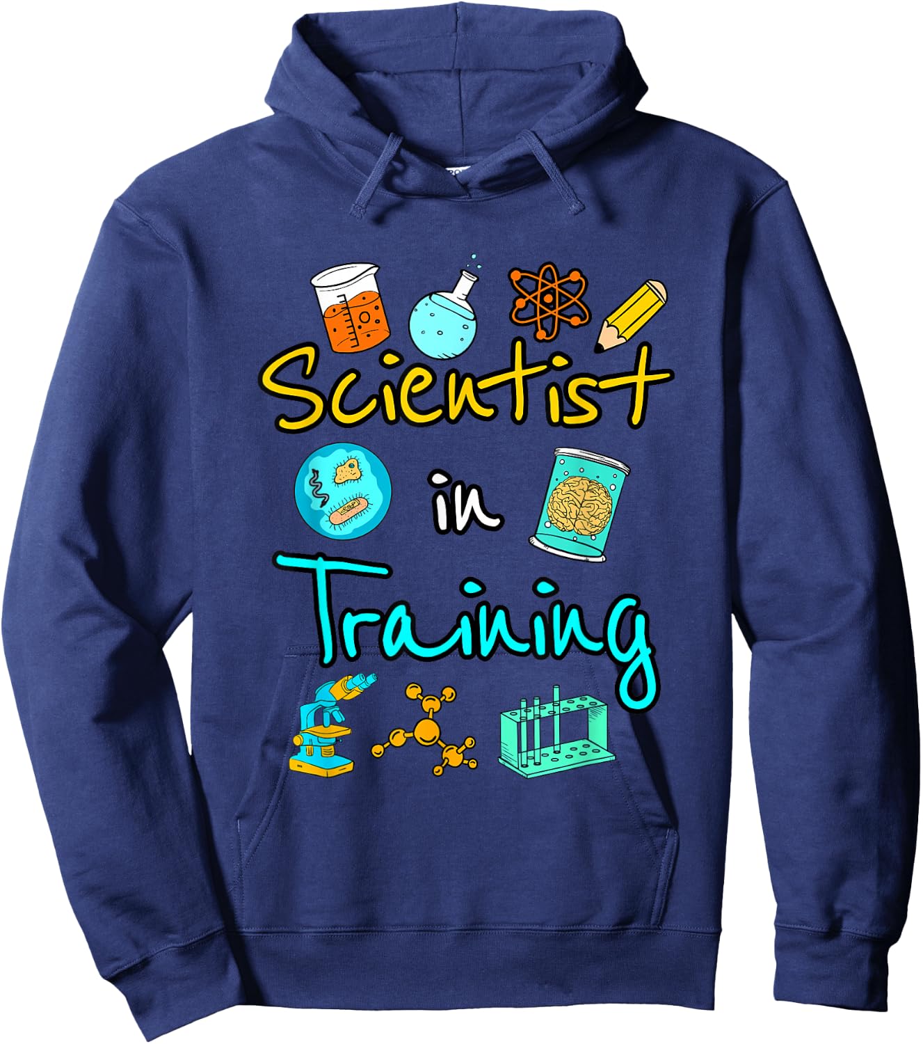 Scientist In Training Science Kids STEM Boys Girls Hoodie - Hoodie | Navy