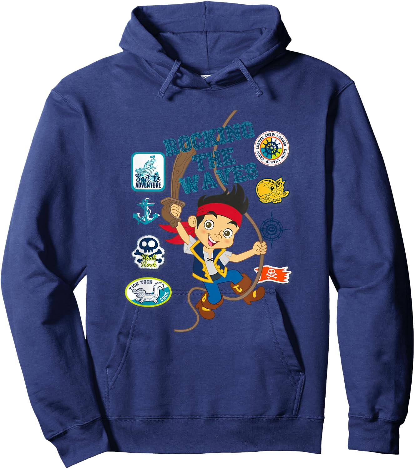 Disney Jake and The Never Land Pirates Rocking The Waves Hoodie - Hoodie | Navy